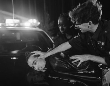 man being arrested